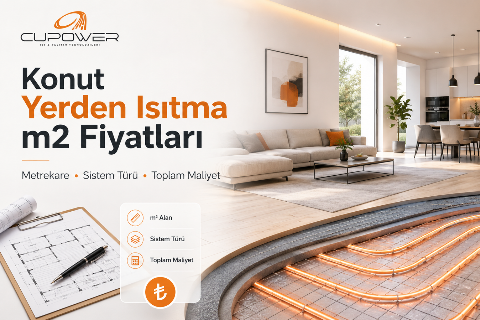 You are currently viewing Konut Yerden Isıtma m2 Fiyatları: Metrekare Hesabı, Sistem Türleri ve Toplam Maliyet Rehberi