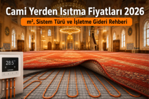 Cami Yerden Isıtma Fiyatları 2026: m², Sistem Türü ve İşletme Gideri Rehber