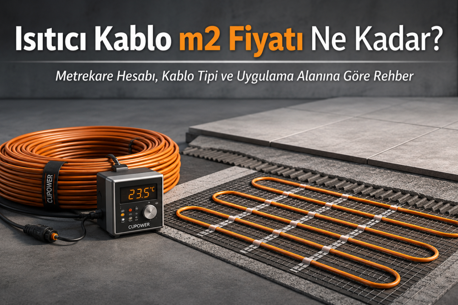 You are currently viewing Isıtıcı Kablo m² Fiyatı Ne Kadar? Metrekare Hesabı, Kablo Tipi ve Uygulama Alanına Göre Rehber
