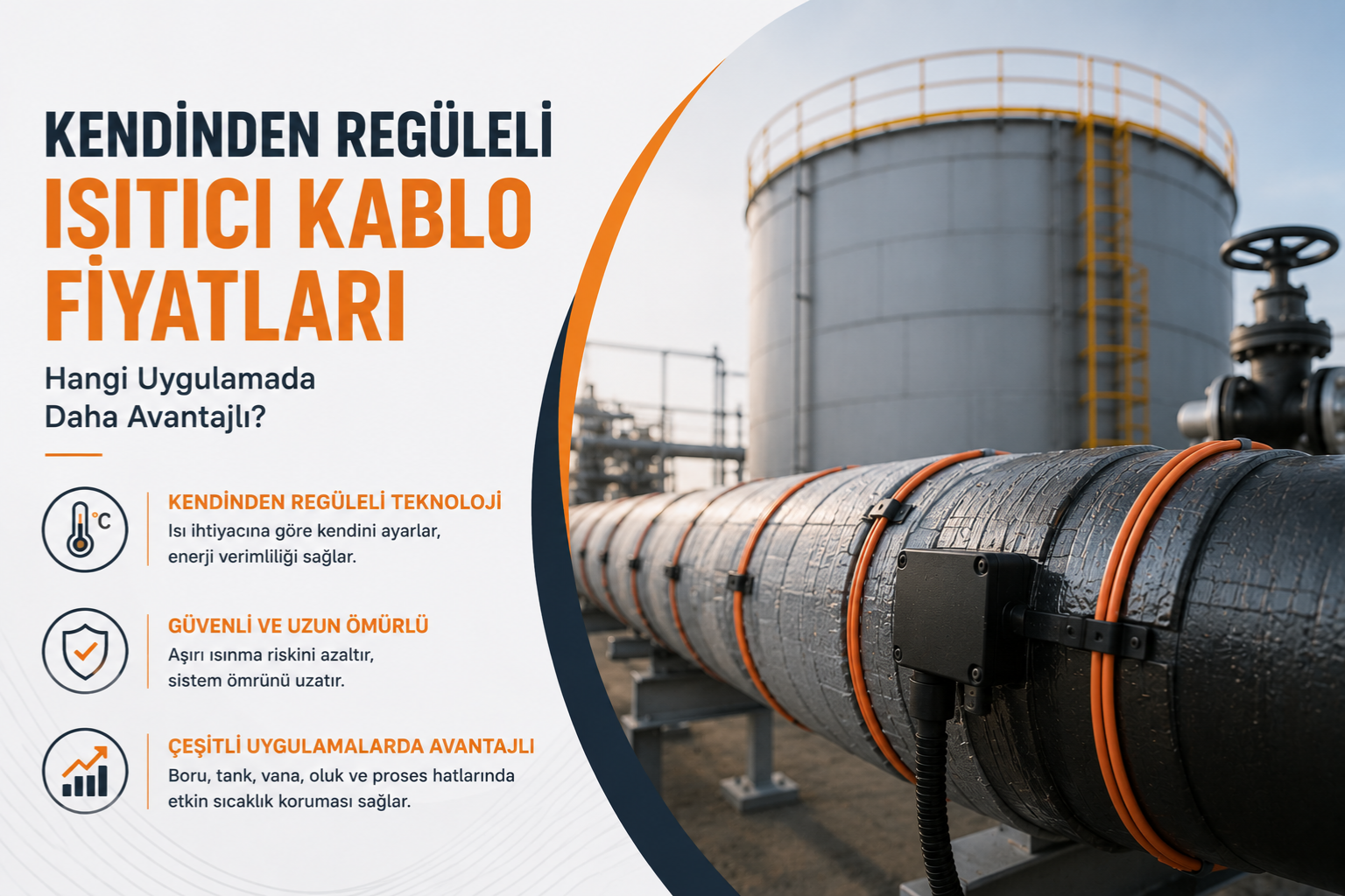 You are currently viewing Kendinden Regüleli Isıtıcı Kablo Fiyatları: Hangi Uygulamada Daha Avantajlı?