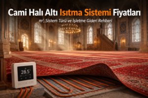 Cami Halı Altı Isıtma Sistemi Fiyatları: m², Sistem Türü ve İşletme Gideri Rehberi