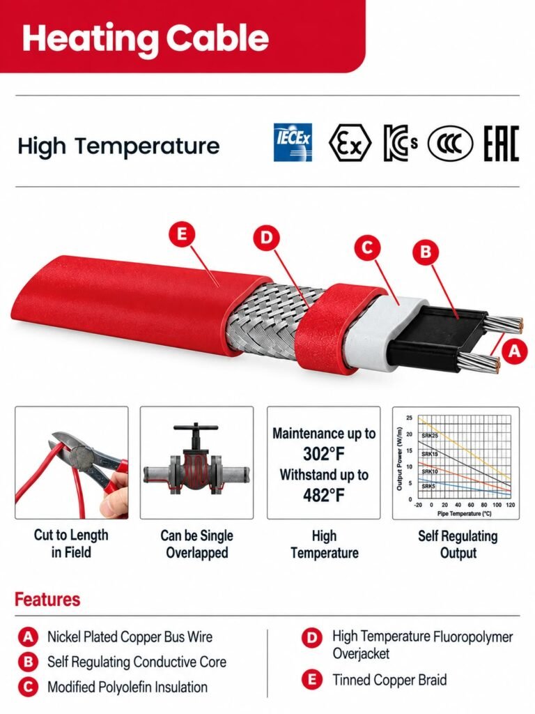 Kendinden Regüleli Heat Tracing Kablo